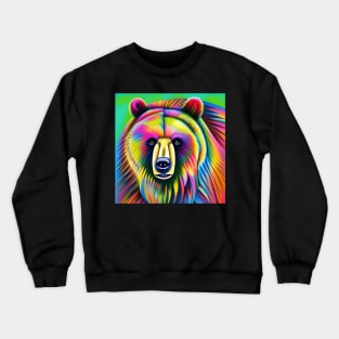 Bear Rainbow Painting Crewneck Sweatshirt